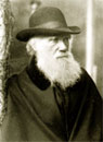 portrait of Charles Darwin at age 72, Tree of Life author