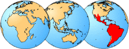 distribution of living members of the family Leptodactylidae